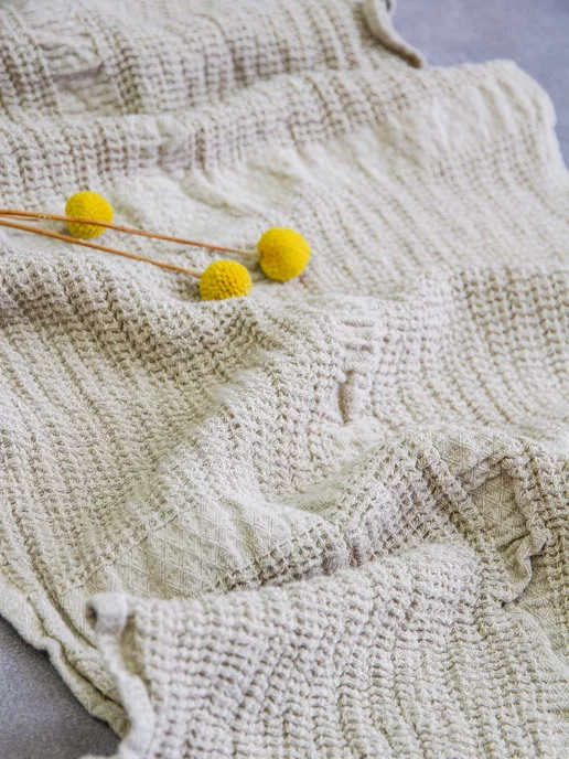 ЛьнянойTextile Кухонное полотенце с петелькой лен хлопок, серый, фото 4