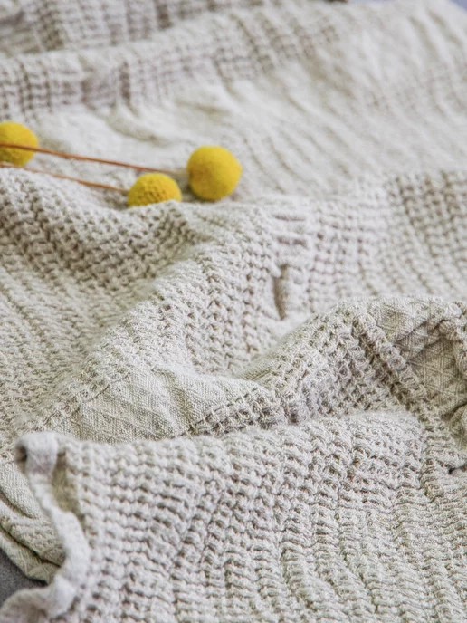 ЛьнянойTextile Кухонное полотенце с петелькой лен хлопок, серый, фото 7