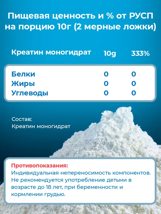 Popeye Supplements Креатин Monohydrate 500 гр, 250 г, фото 2