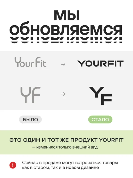 YourFit Спортивный коврик для йоги и фитнеса нескользящий, серый, фото 2