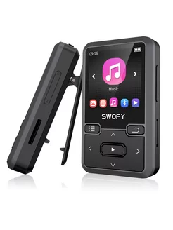 MP3-плеер с Bluetooth 5.0 и портативным зажимом 32 Гб,черный SWOFY 231411825 купить за 2 043 ₽ в интернет-магазине Wildberries