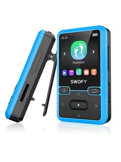 MP3-плеер с Bluetooth 5.0 и портативным зажимом 32 Гб, синий SWOFY 231411826 купить за 2 024 ₽ в интернет-магазине Wildberries