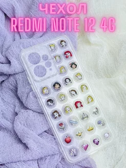 Чехол на Redmi Note 12 прозрачный с принтом сердечки ПРОСТО 231440041 купить за 130 ₽ в интернет-магазине Wildberries