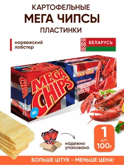 Мега чипсы картофельные белорусские с крабом пластинки