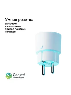 Умная розетка Сбер SBDV-00123W с голосовым ассистентом Салют Sber 231539599 купить за 1 101 ₽ в интернет-магазине Wildberries