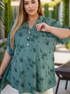 Блузка нарядная больших размеров туника Katty_couture 231553863 купить за 1 620 ₽ в интернет-магазине Wildberries