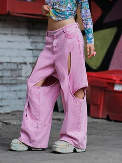 Джинсы варенка розовые с разрезами и дырками Acubi y2k Убей скуку 231649569 купить за 3 268 ₽ в интернет‑магазине Wildberries