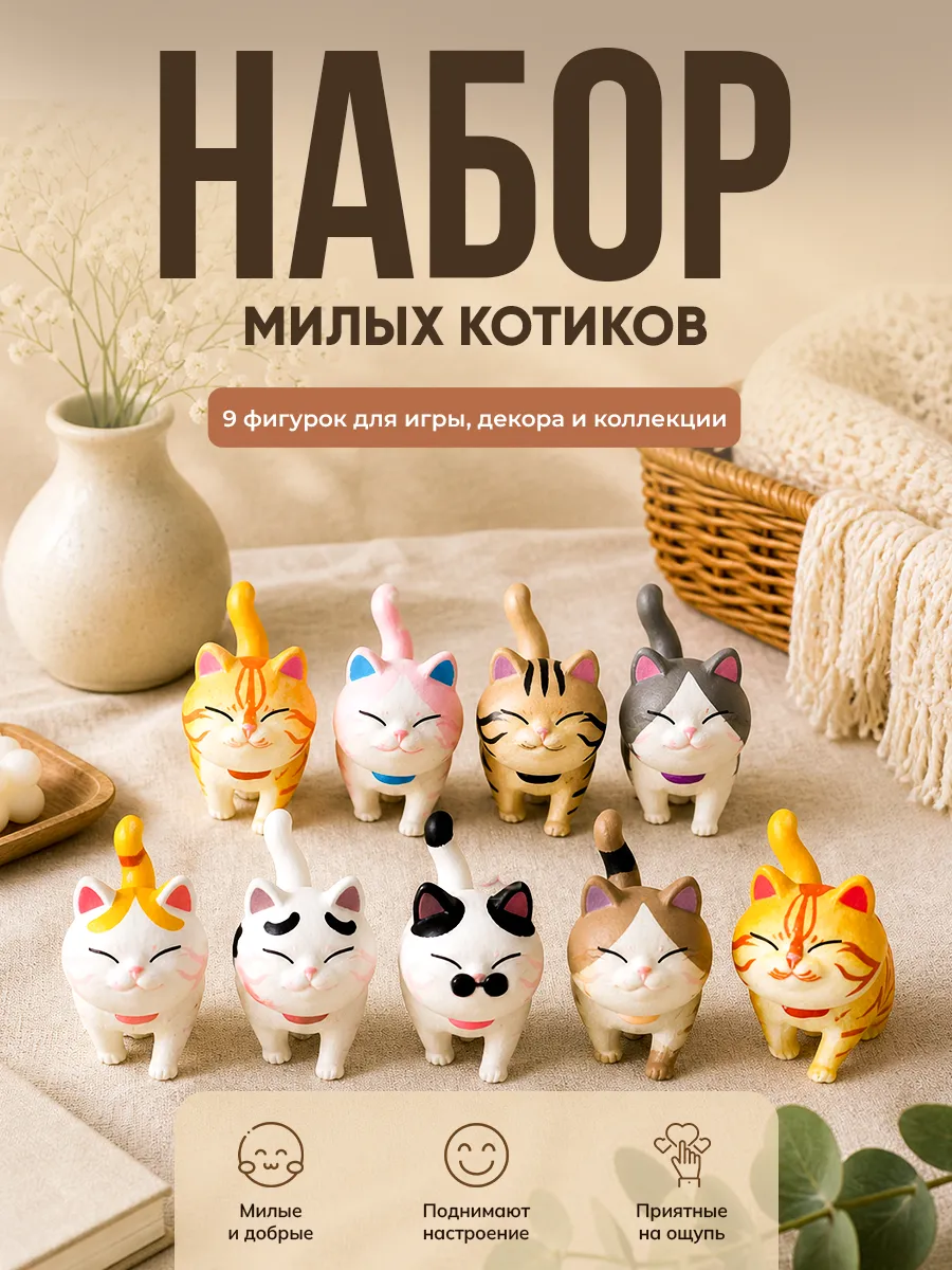 Набор фигурки Котики