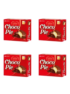 Пирожное Choco Pie бисквитное в глазури, 336г, 4уп