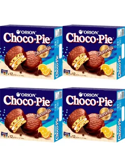 Пирожное Choco Pie апельсин и шоколадная крошка, 360г, 4уп