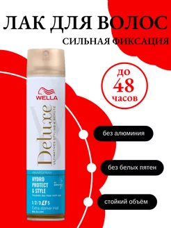 Лак для волос профессиональный Deluxe сильной фиксации