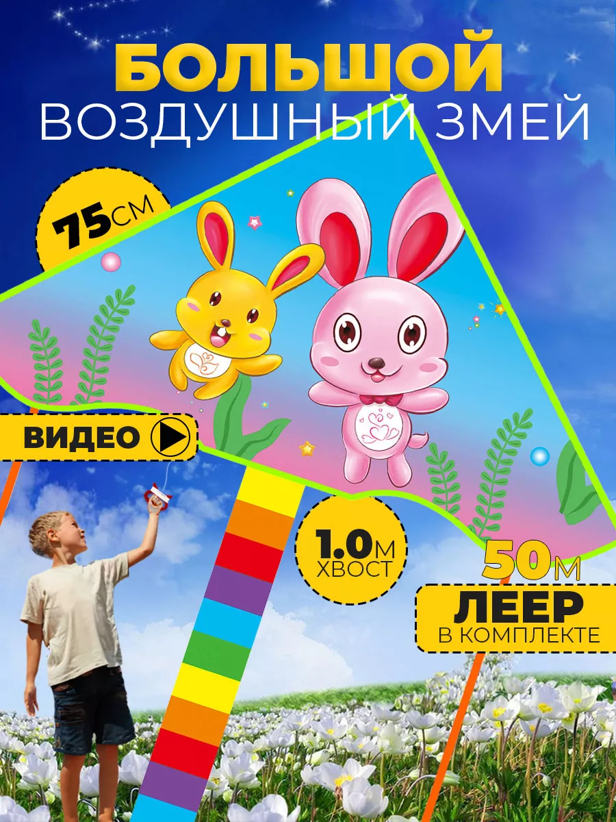 Воздушный Змей для ребенка большой