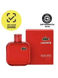 Туалетная вода Eau De Lacoste L.12.12 Rouge Лакост духи с феромонами мужские 231708978 купить за 651 ₽ в интернет-магазине Wildberries