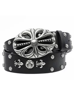 Ремень в стиле chrome hearts sk8