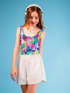 Купальник яркий с принтом NOW beach wear 231779684 купить за 272 ₽ в интернет-магазине Wildberries