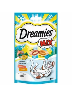 Лакомство для кошек, подушечки 60 г Dreamies 231865347 купить за 150 ₽ в интернет-магазине Wildberries