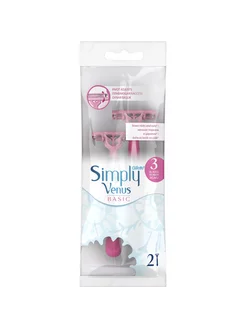 Бритва Venus Comfort Glide, 3 сменные кассеты + подставка