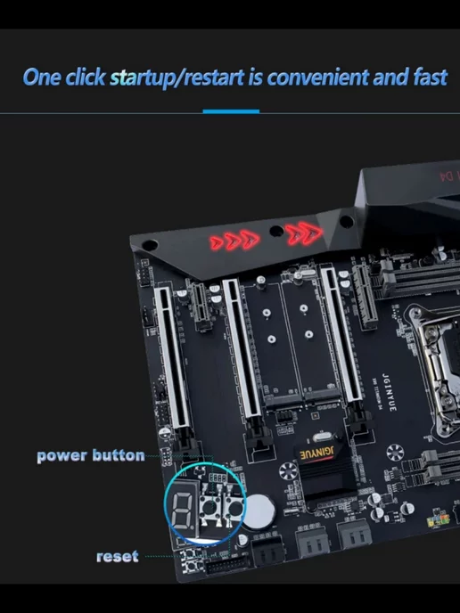 JGINYUE Материнская плата X99 TITANIUM D4 LGA 2011-3, титан, фото 7