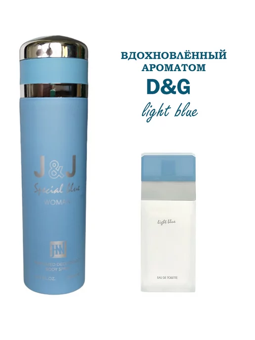 D&Z Aroma Дезодорант парфюмированный женский J&J Special Blue, синий, фото 3