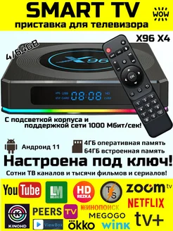 Смарт ТВ приставка андроид X96 X4