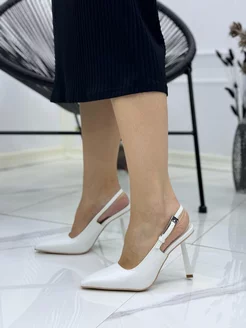 Туфли на каблуке лодочки слингбэки GOLD HEELS 231935287 купить за 1 500 ₽ в интернет-магазине Wildberries