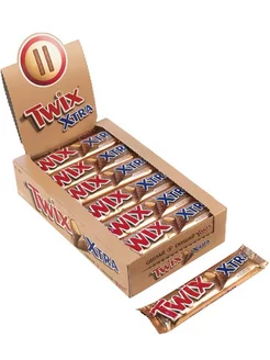 Шоколадный батончик Твикс, 2 палочки, 55 г Twix 147843586 купить за 2 010 ₽ в интернет-магазине Wildberries