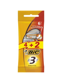 Бритва для бритья Бик Sensitive 6 шт Bic 231977477 купить за 343 ₽ в интернет-магазине Wildberries