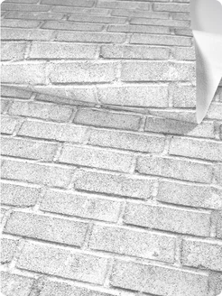 Обои бумажные кирпич серые Кирпичики19 - 5 рулонов. Купить обои на стену. Изображение 12