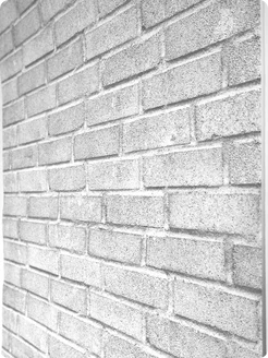 Обои бумажные кирпич серые Кирпичики19 - 5 рулонов. Купить обои на стену. Изображение 7