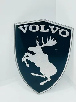 Эмблема наклейка шильдик значок Volvo- Black