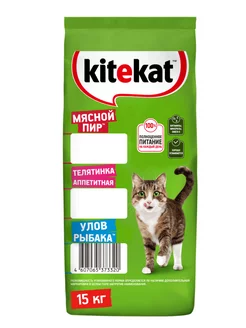 Сухой корм для кошек улов рыбака рыба, 15кг Kitekat 232169503 купить за 3 934 ₽ в интернет-магазине Wildberries