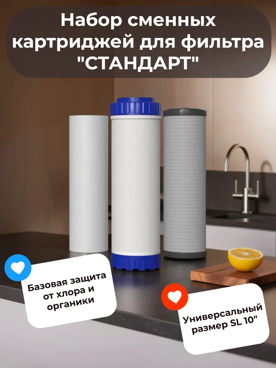 Набор картриджей для фильтра Стандартный к-1