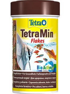 Корм хлопья TetraMin Flakes для аквариумных рыб 100 мл 4 шт