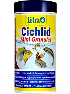 Корм гранулы Cichlid Mini Granules мелких цихлид 250 мл 4 шт