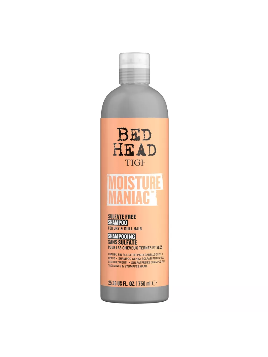Бессульфатный шампунь для увлажнения волос Bed Head Moisture Maniac Shampoo: Шампунь 750мл