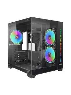 Прозрачный корпус с 3 RGB вентиляторами и контроллером Ginzzu 232330871 купить за 6 559 ₽ в интернет-магазине Wildberries