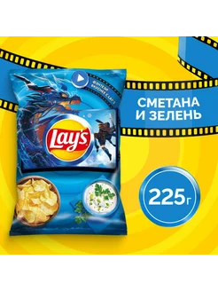 Чипсы картофельные «Lay's» сметана и зелень, 225 г