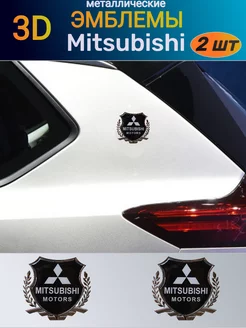 Металлический шильдик эмблема наклейка на MITSUBISHI