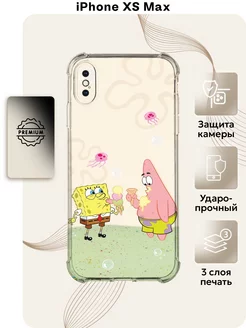 Чехол с принтом Спанч-боб на iPhone XS Max