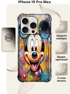 Чехол с принтом Микки маус на iPhone 15 Pro Max