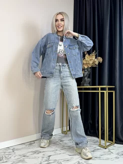 Джинсовая женская куртка большие размеры legacy of jeans 232378627 купить за 2 402 ₽ в интернет-магазине Wildberries