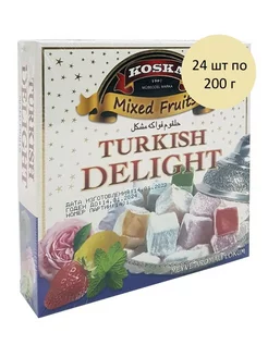 Рахат лукум Mixed Fruits Lokum 24 шт по 200 г, 1 блок