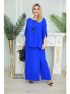 Костюм брючный двойка большие размеры DANA collection 232403758 купить за 1 701 ₽ в интернет-магазине Wildberries