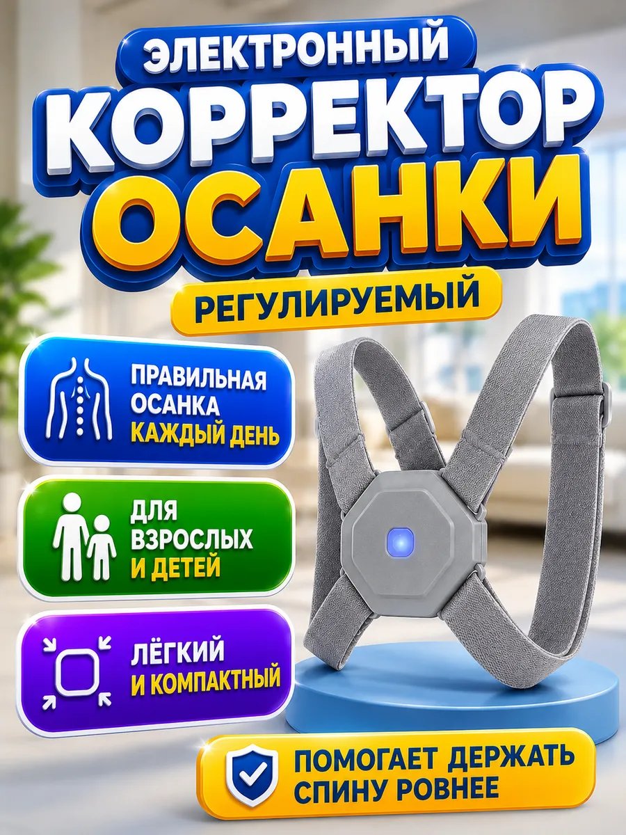Умный корректор осанки для спины
