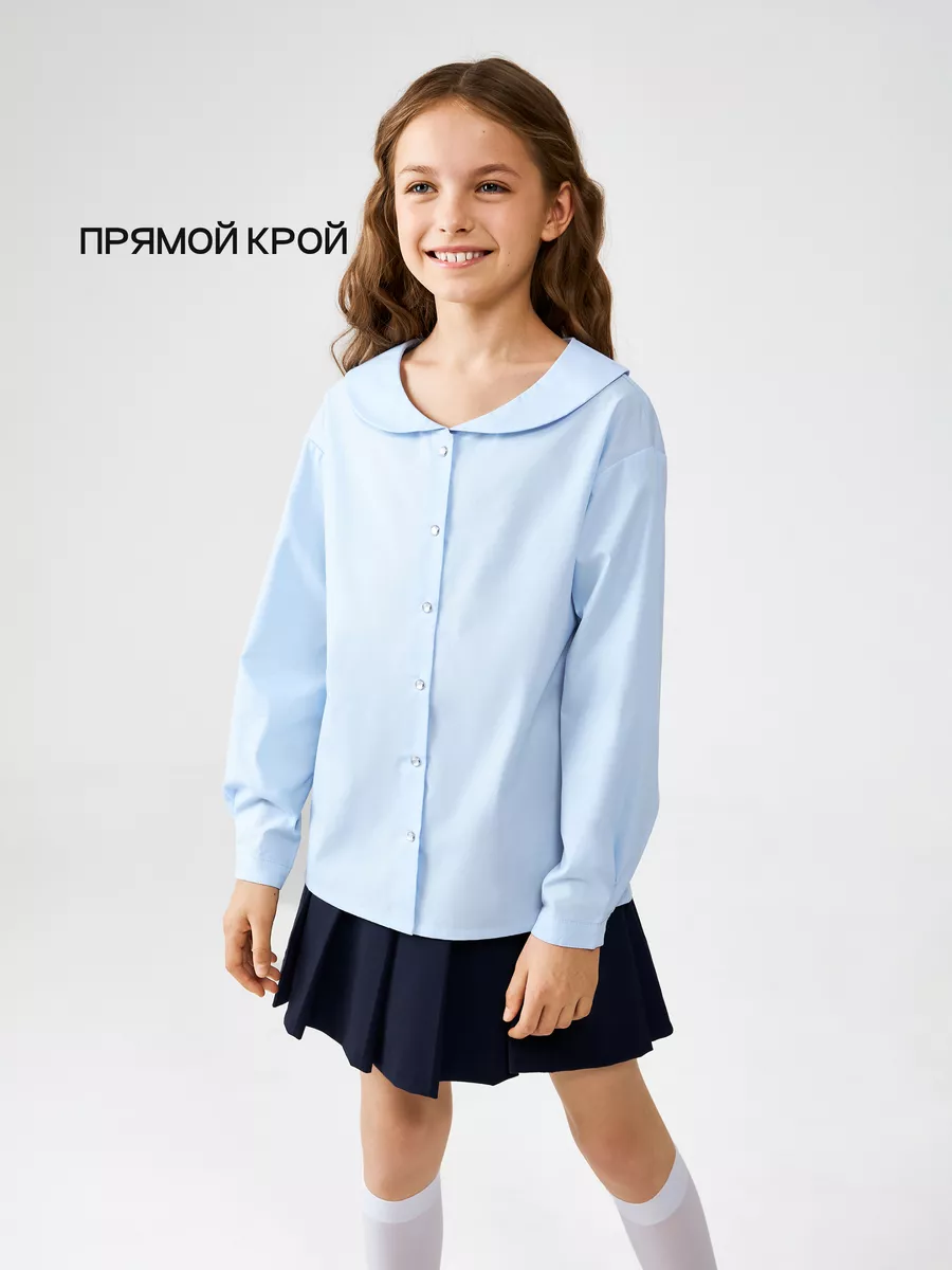 Блузка школьная хлопковая...