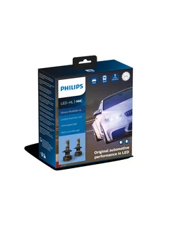 Комплект светодиодных ламп LED H4 P43t 13,2В 18Вт 5800К X Philips 232693252 купить за 13 416 ₽ в интернет-магазине Wildberries