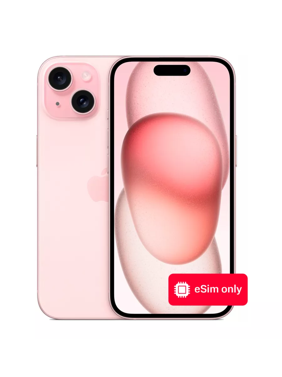 Apple Смартфон iPhone 15 256Gb eSIM only Розовый
