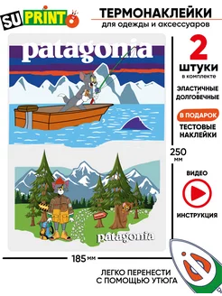 Термонаклейка на одежду tom and jerry patagonia большая