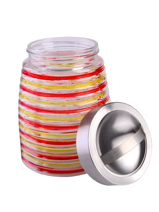 Банки для сыпучих продуктов стекло с крышкой набор 3 шт. - фото 11