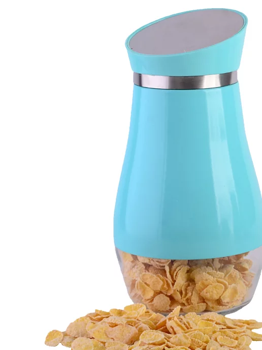 Набор для специй голубые стекло 5 банок - фото 12